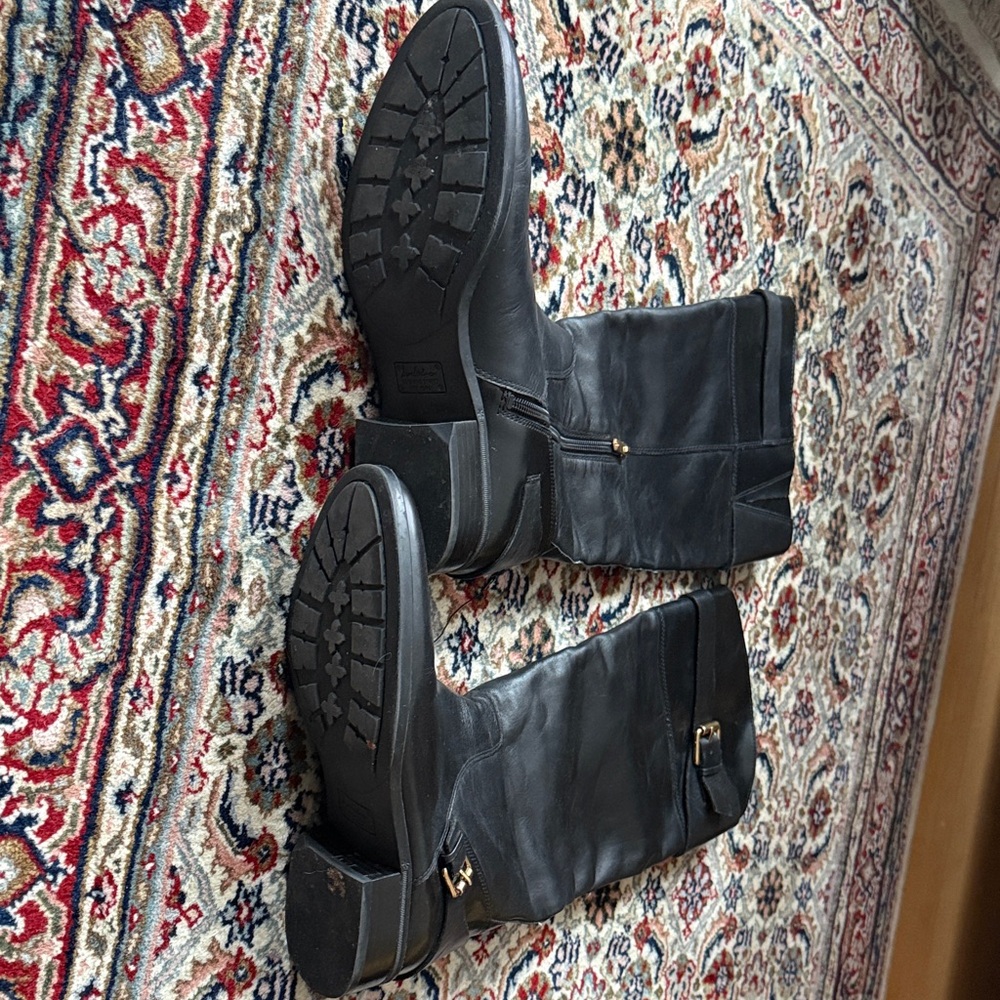 Sam Edelman “Portman” Black Leather Knee-High Boots - Picture 3 of 6